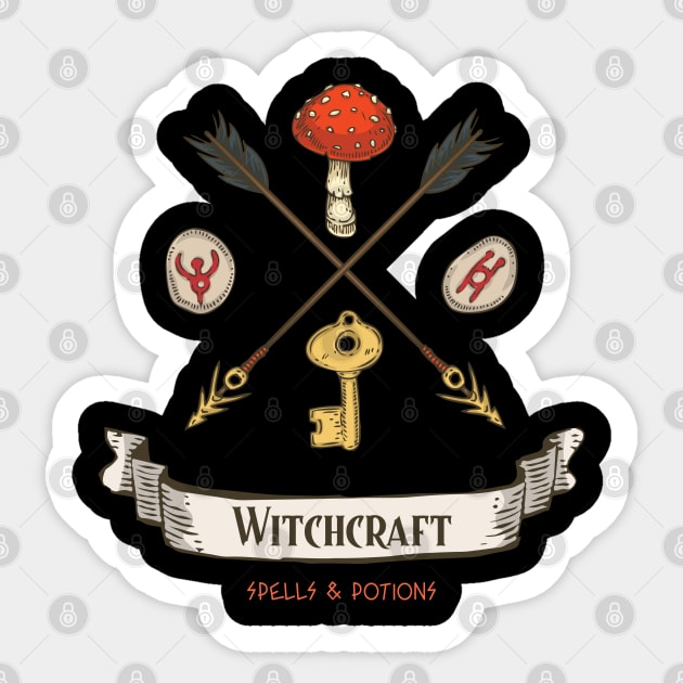 Witchcraft - Spells And Potions Sticker by soondoock